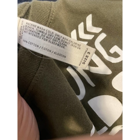 Rabbit Skins short sleeve t-shirt. Green. Young Wild & Three. Size 3. - Picture 4 of 4